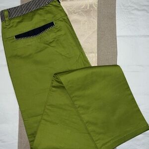 Calvin Klein Men's Green Dress Pants slim fit